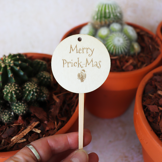 Merry Prick-Mas Plant Tag